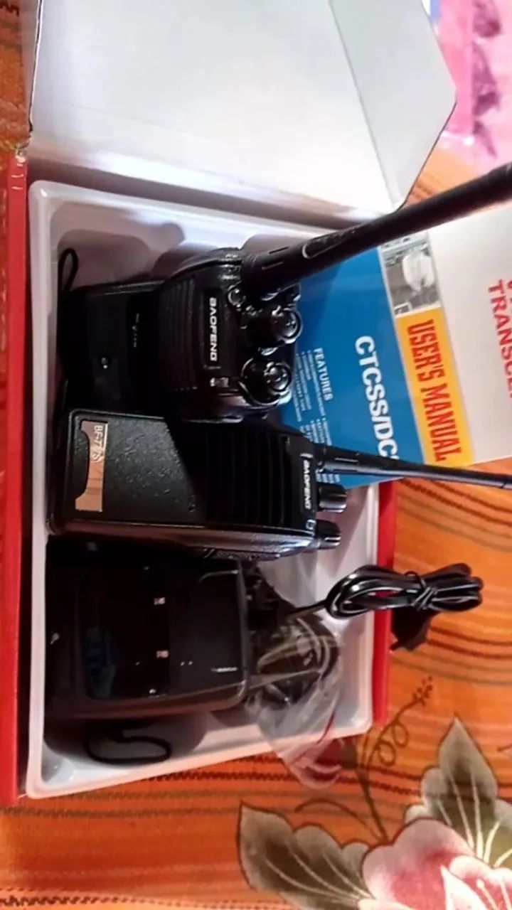Kit 2 Rádios comunicador longo alcance 12km 16 Canais Baofeng 777S Segurança Profissional - Foto 4