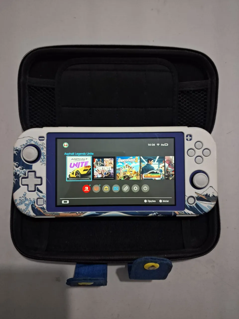 Promoção Nintendo Switch Lite 1TB Azul Destravado ( ACEITO