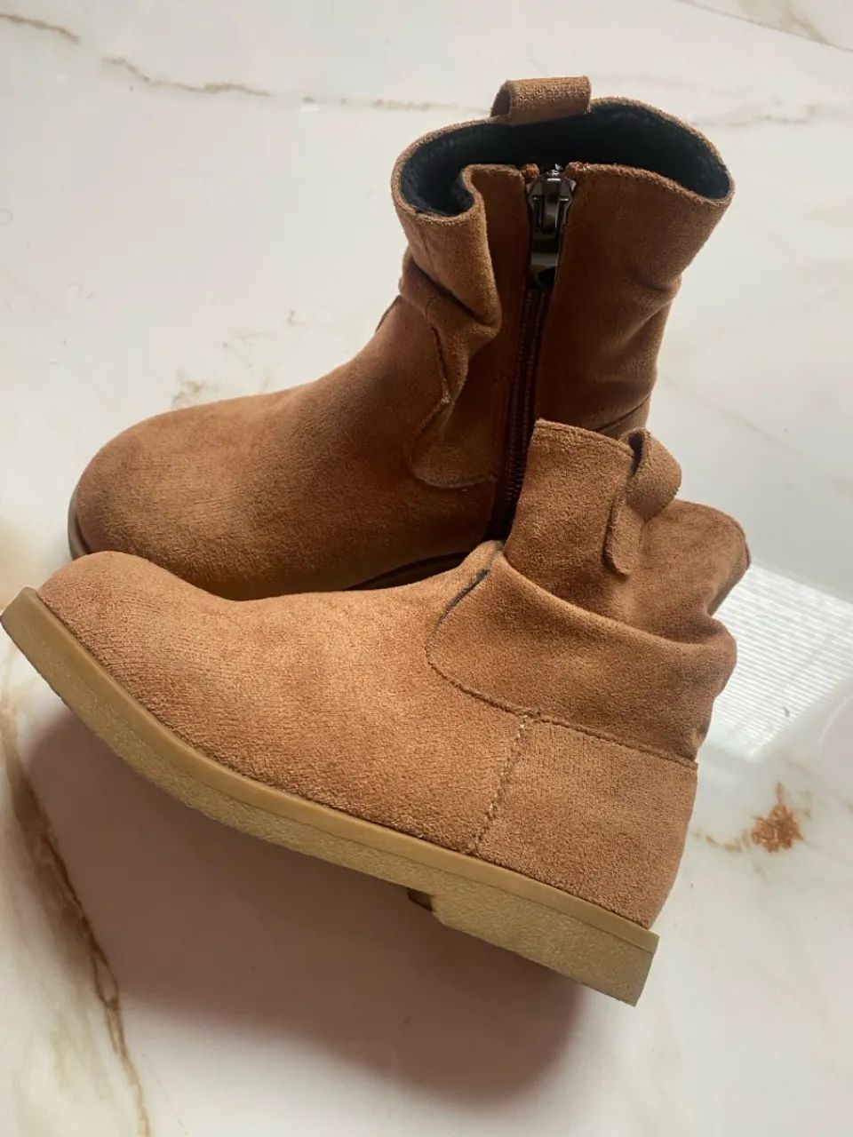 Botas de Couro Infantil - Marrom - Tamanho 25 - Foto 4