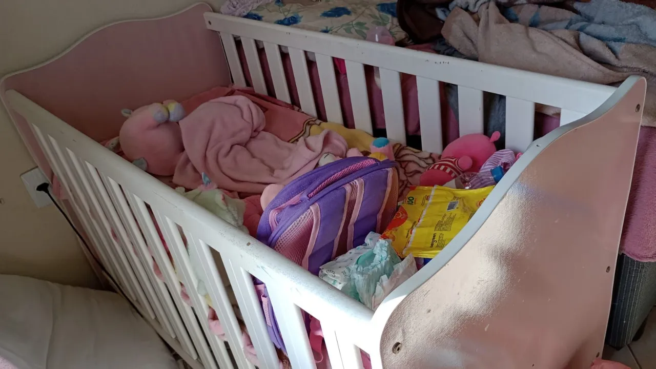 Berço Infantil Rosa