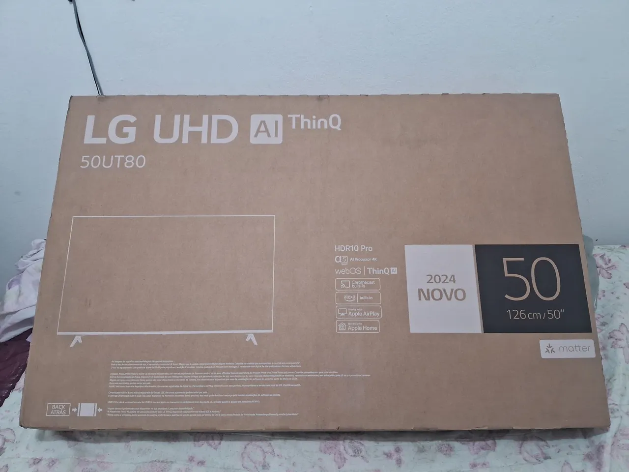 TV LG UHD AI ThinQ 50UT80 50 Polegadas