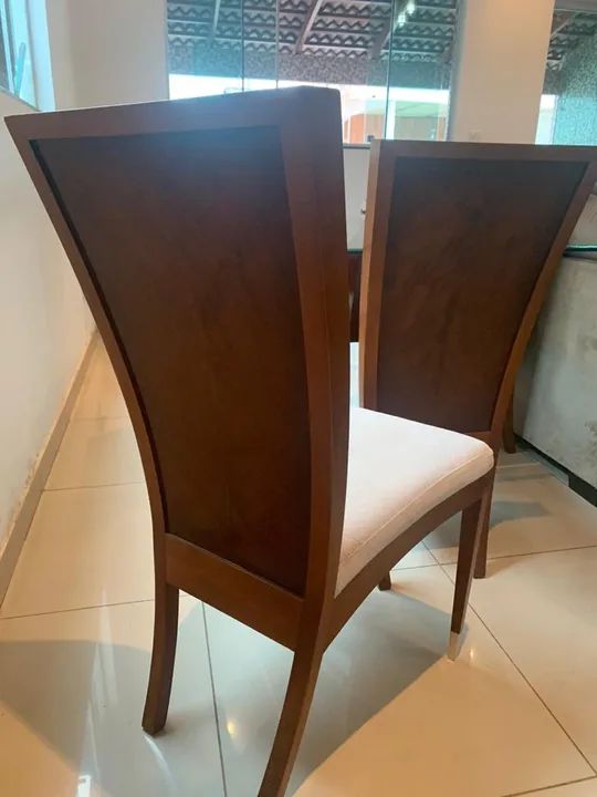 Mesa de Jantar de Vidro com 6 Cadeiras - Foto 4