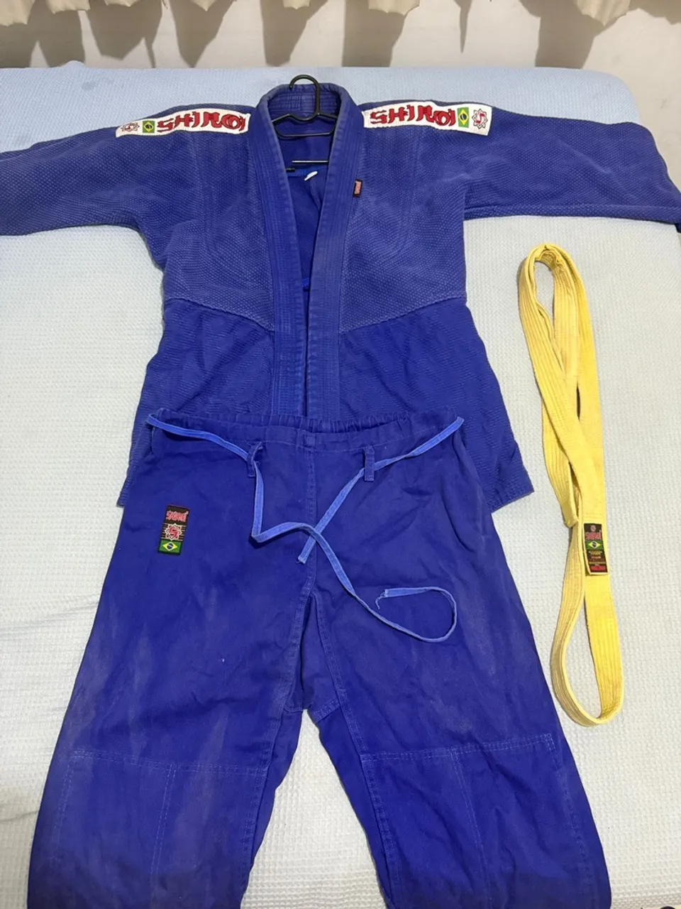 Kimono de Judô Shiroi Azul Completo