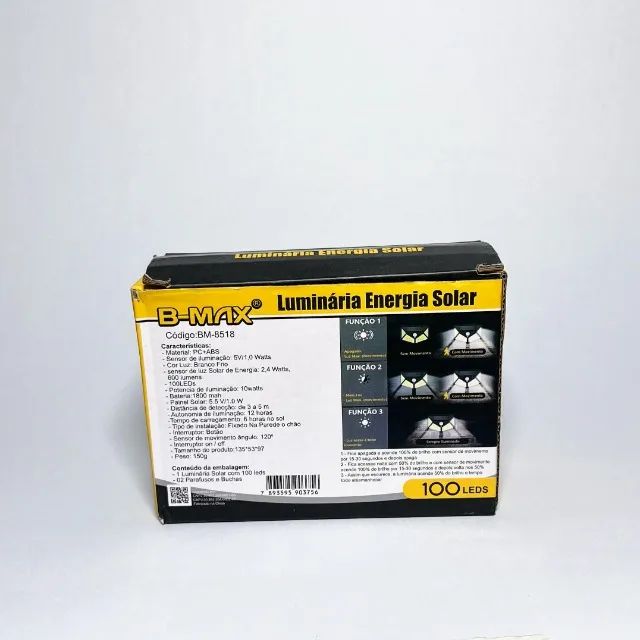 Luminária Energia Solar ( Sem Fio, Sensor de Presença) - Foto 5