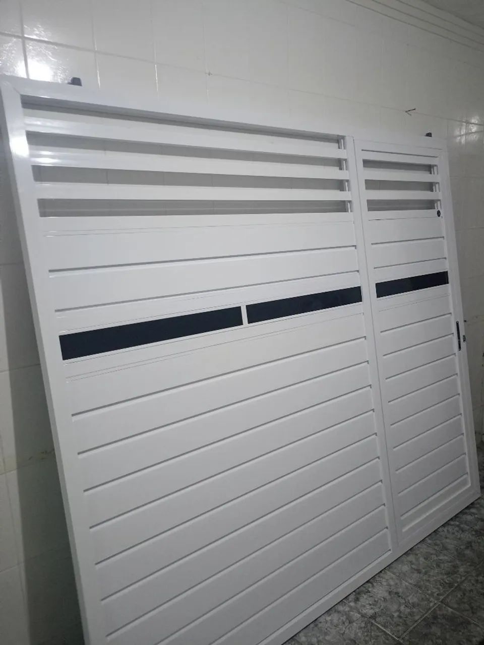 Portão de Alumínio Branco - Novo