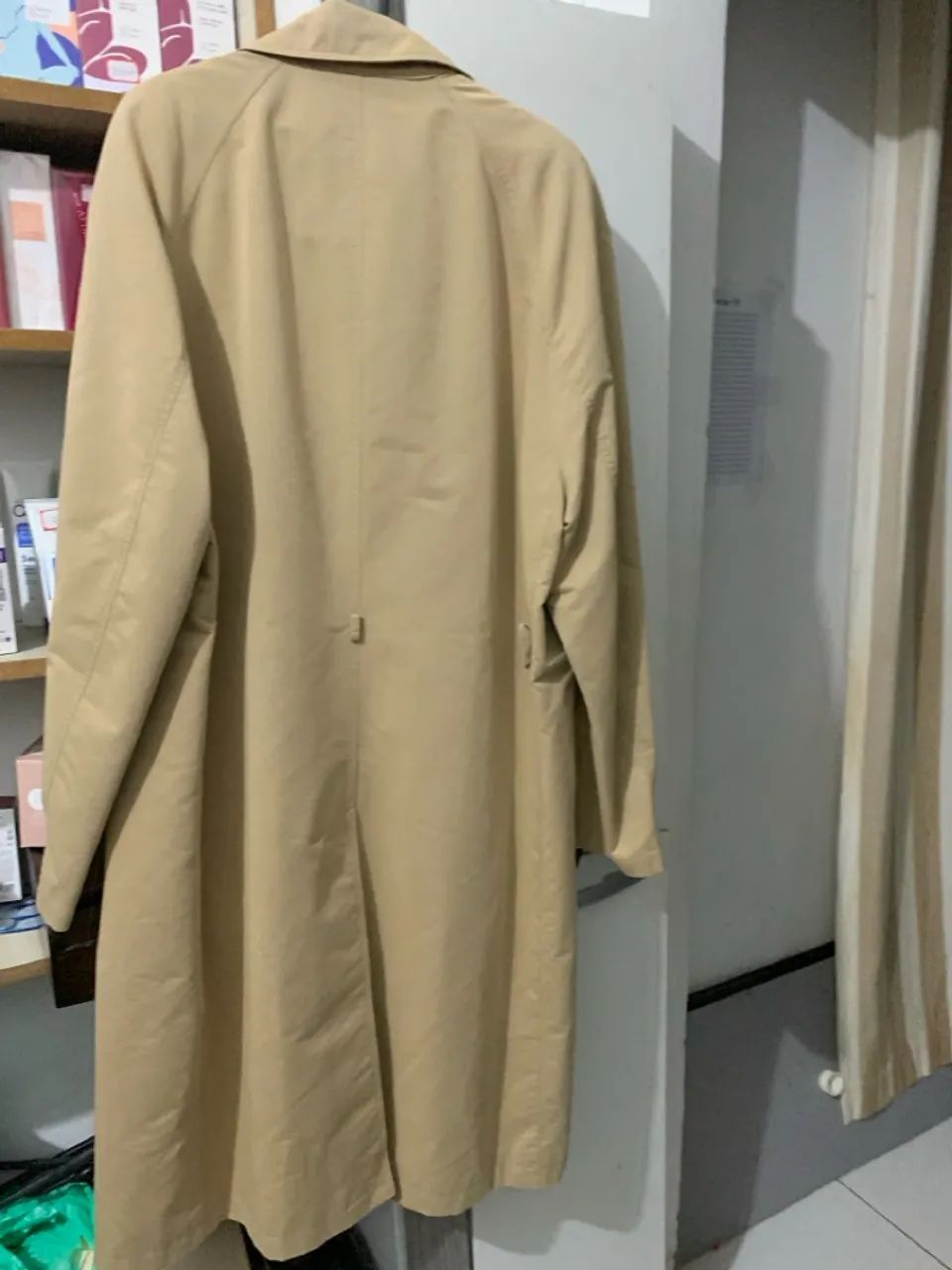 Casaco Trench Coat Masculino Bege - Foto 4
