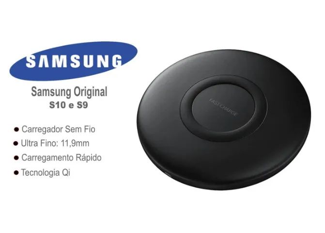 Carregador sem fio Samsung Turbo 15w Original para celular Qi Wireless Indução - Foto 6