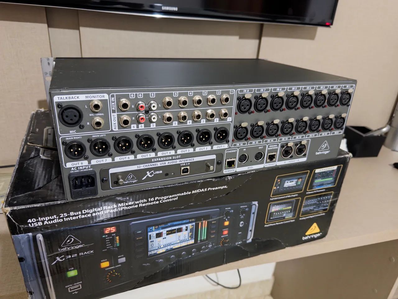 Mesa de som Behringer x32 Rack - Foto 3