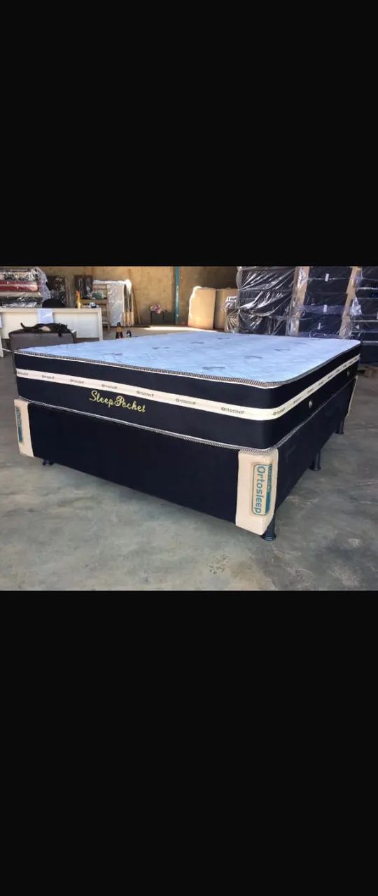 Cama box colchão e base varios
