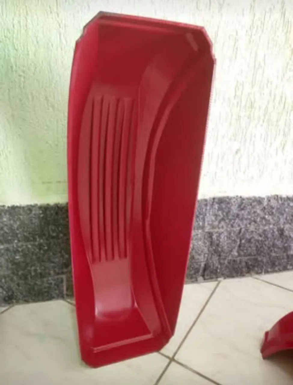 Kit 4 peças para-lamas de plástico para carretinha já pintados. (Vermelho) - Foto 3