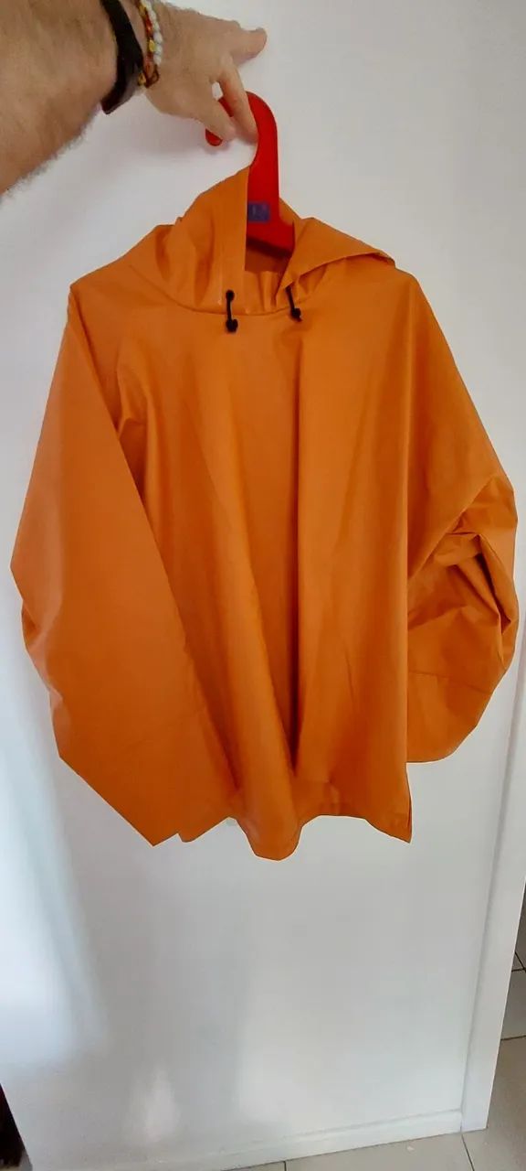 Casaco Impermeável borracha Laranja gg  - Foto 2
