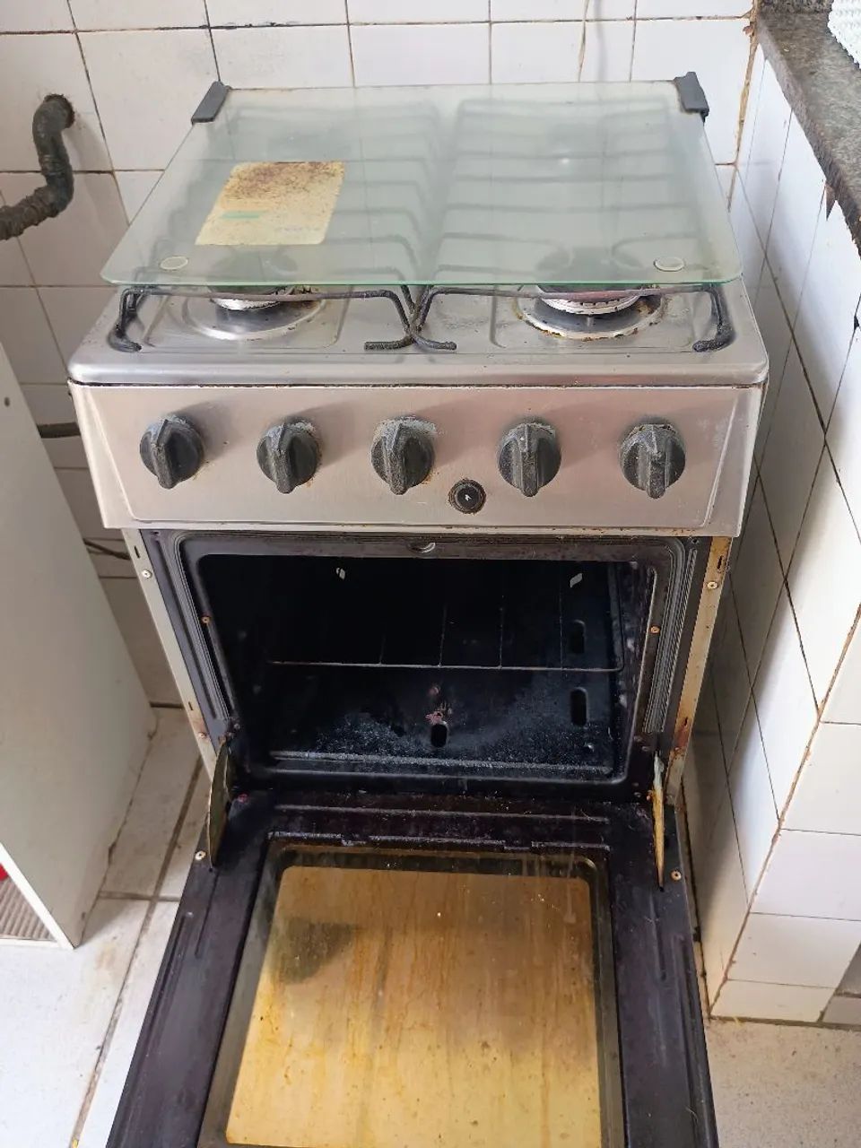 Fogão 4 Bocas com Forno - Usado - Foto 5