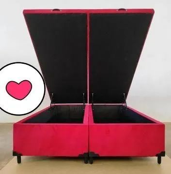 Cama Box Queen com Baú 