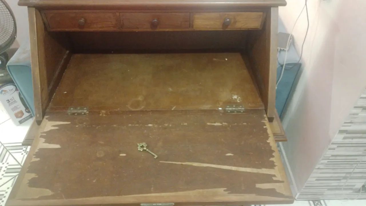 ESCRIVANINHA MADEIRA MACIÇA  - Foto 4