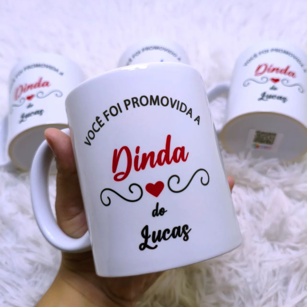 Caneca De Dinda e Dindo Personalizada  - Foto 3