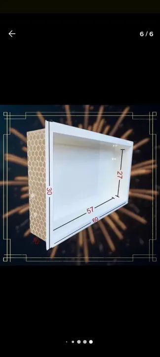 Nicho para Banheiro 60x30cm