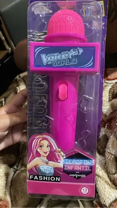 Microfone Infantil com amplificador