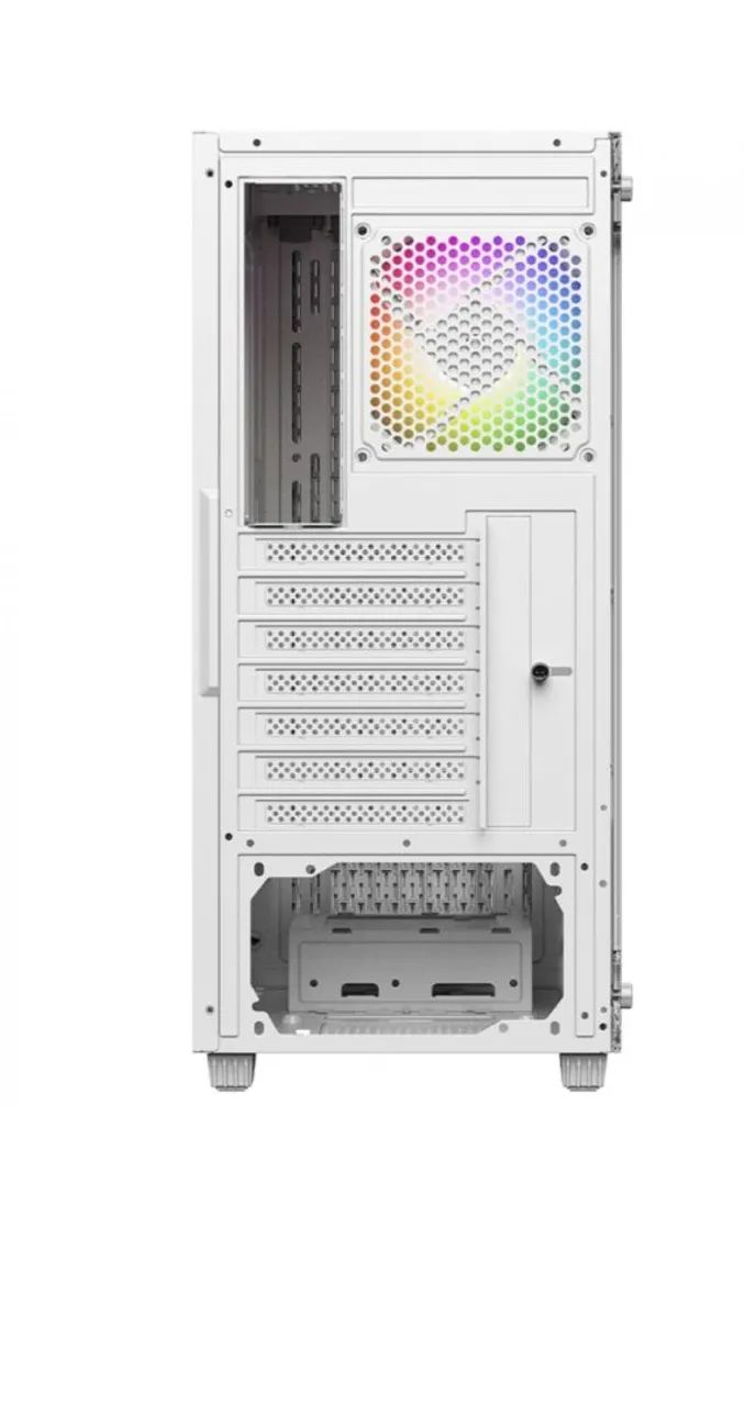 Gabinete Branco Ninja Air X c/4 fans rainbow