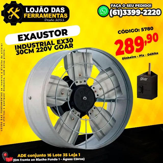 Exaustor Industrial EX30 220v Goar