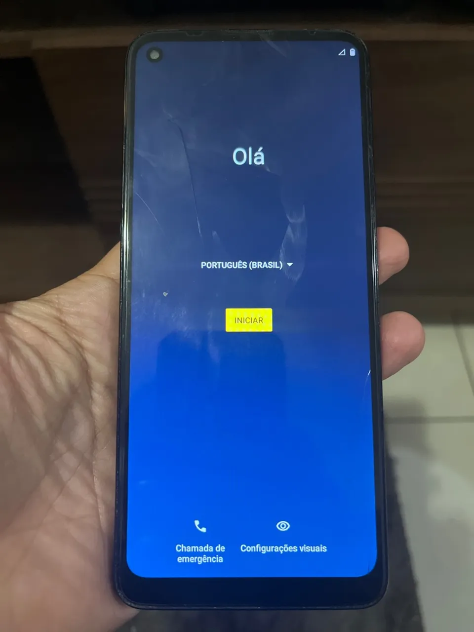 Motorola G9 Power 128 Gb Tela com trinco mas nem da pra perceber.