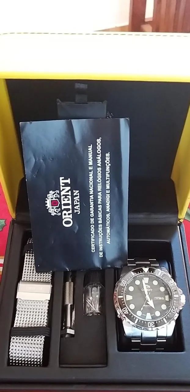 Orient Netuno Diver Preto Automático - 500 Metros  - Foto 5