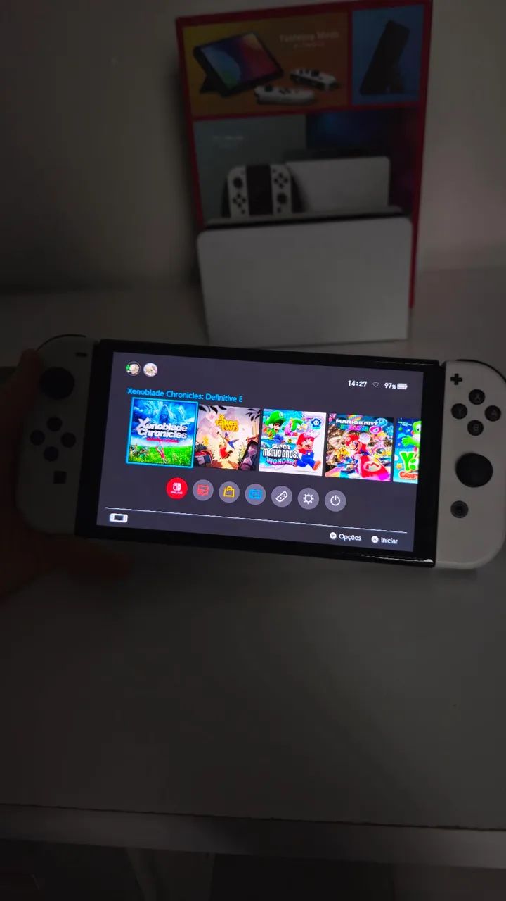 Nintendo Switch OLED Desbloqueado SD 128GB +  Joystick LinYuvo - Foto 5