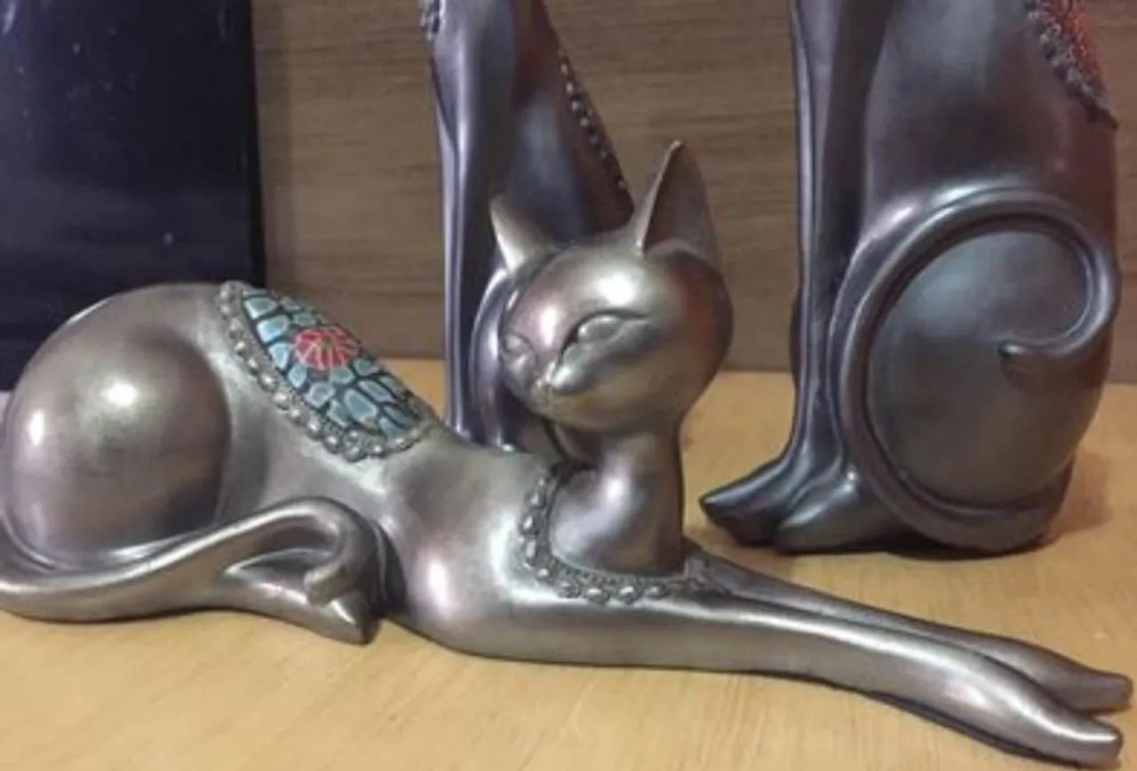 Esculturas de Gato em Cerâmica (não fabrico) - Foto 4