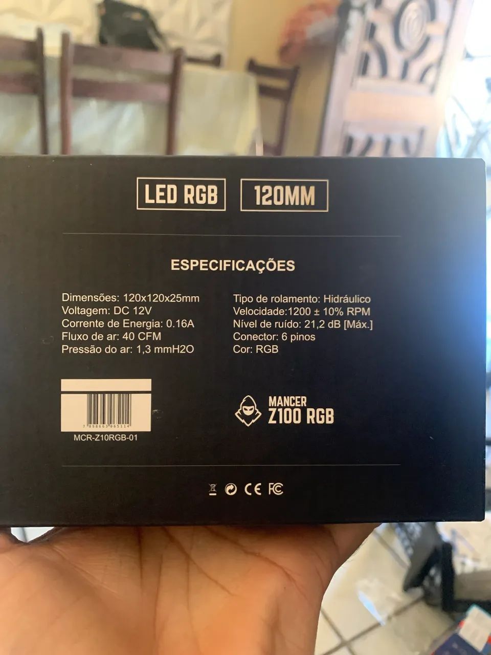 Kit 3 ventoinha mancer led rgb - Foto 2