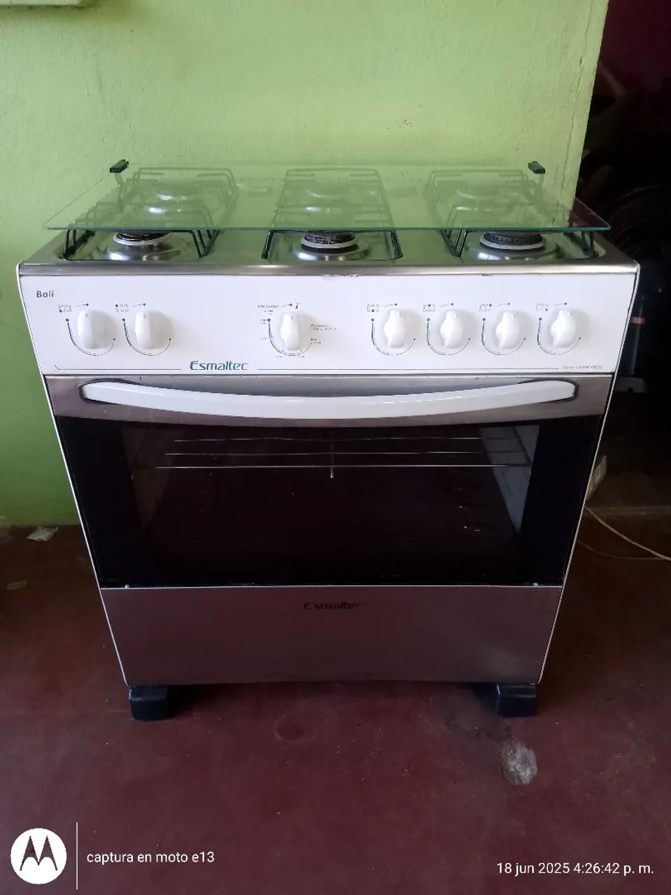 Fogão 6 bocas esmaltec