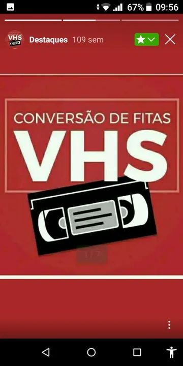Conversão de Fitas VHS