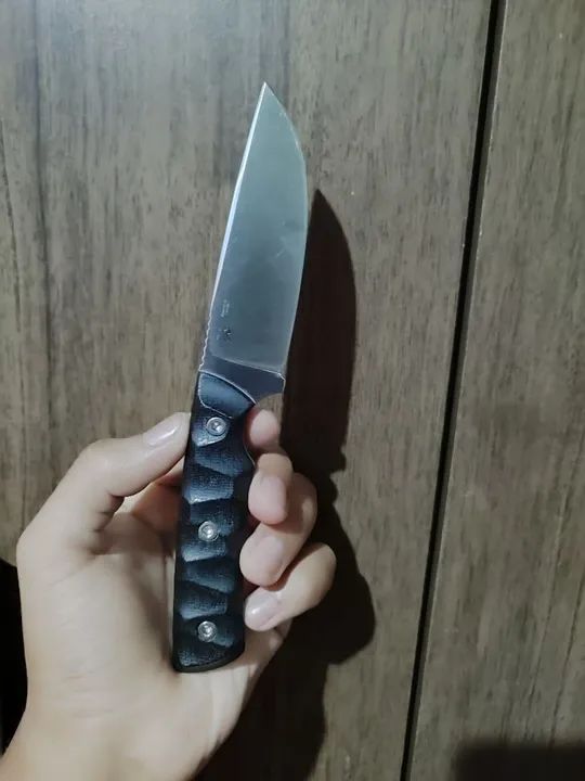 Faca kaowz edc aço inox sandivik 14c28n talas micarta  - Foto 2