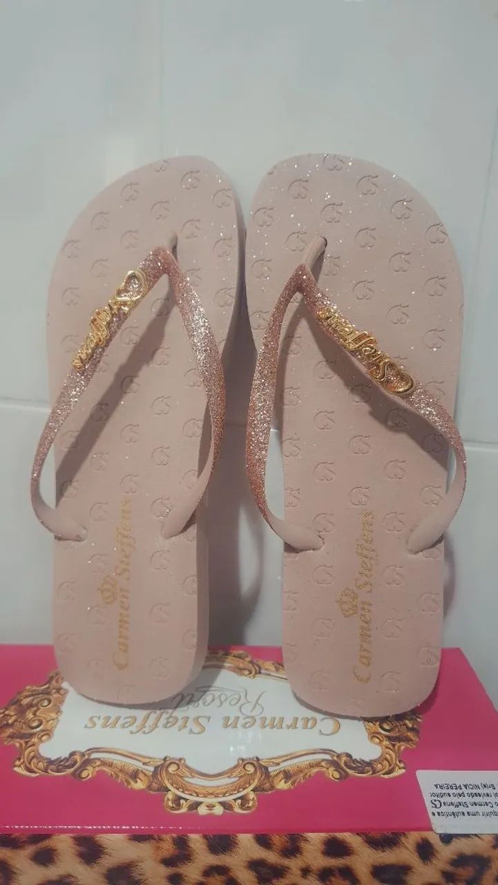 Chinelo Carmem Steffens NOVO e ORIGINAL 