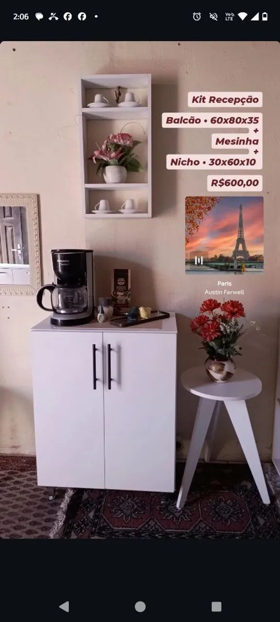 Kit Recepção Cantinho do café 