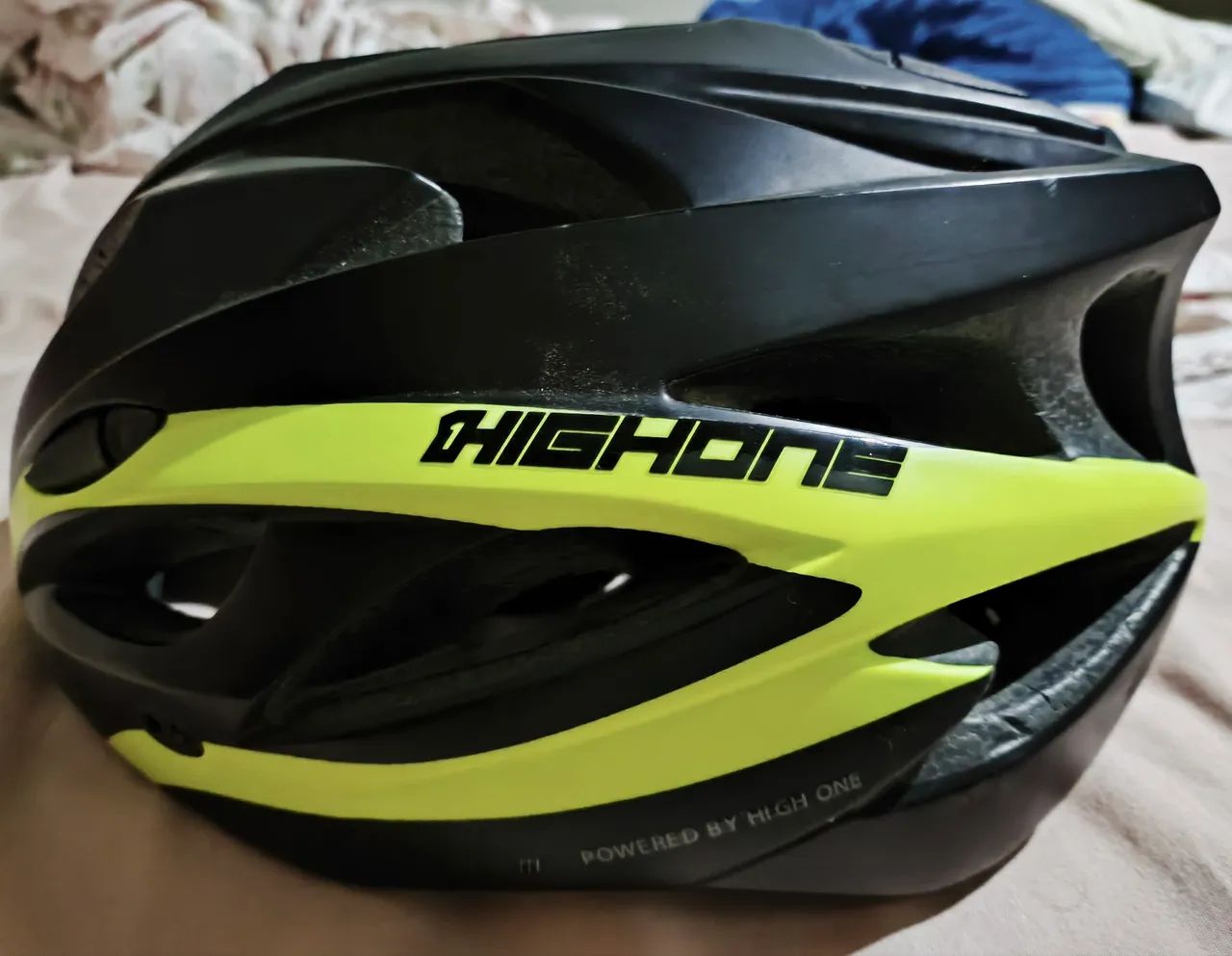 Capacete Highone verde limão - Foto 2