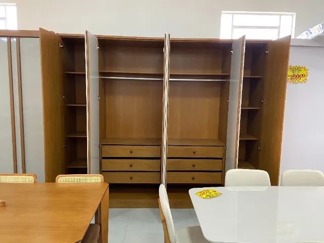 Guarda-Roupa 6 Portas com Gavetas Amplas e Slow Motion - Foto 3