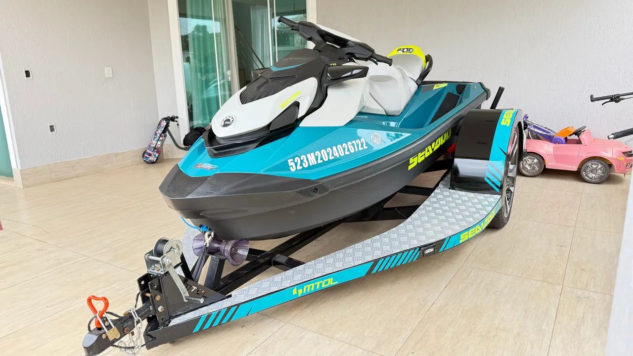 Jet ski sea doo GTI 170 2024 vendo com e sem carreta, aceito proposta a vista dem troca. - Foto 3