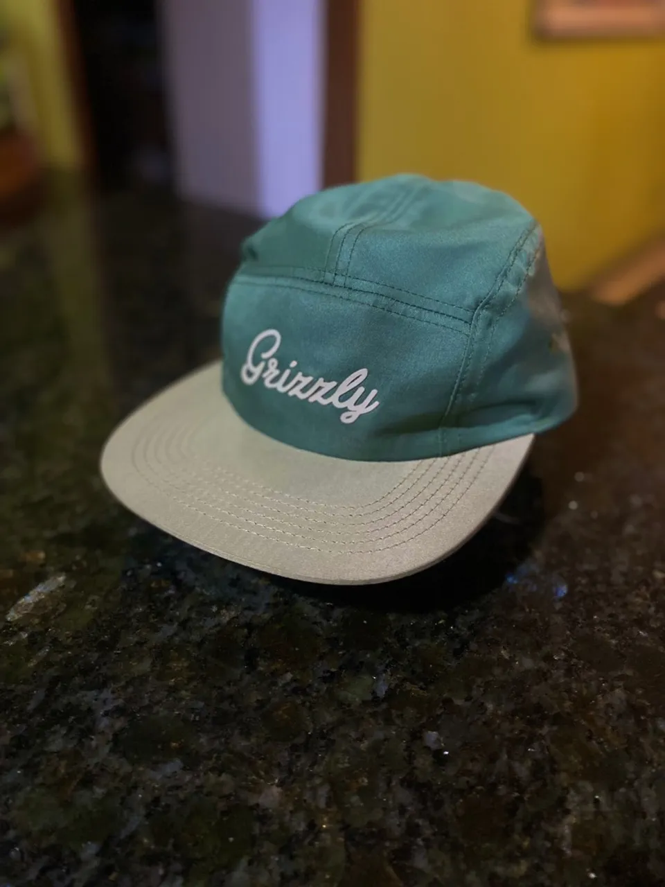Boné Grizzly Verde 5 pannel original