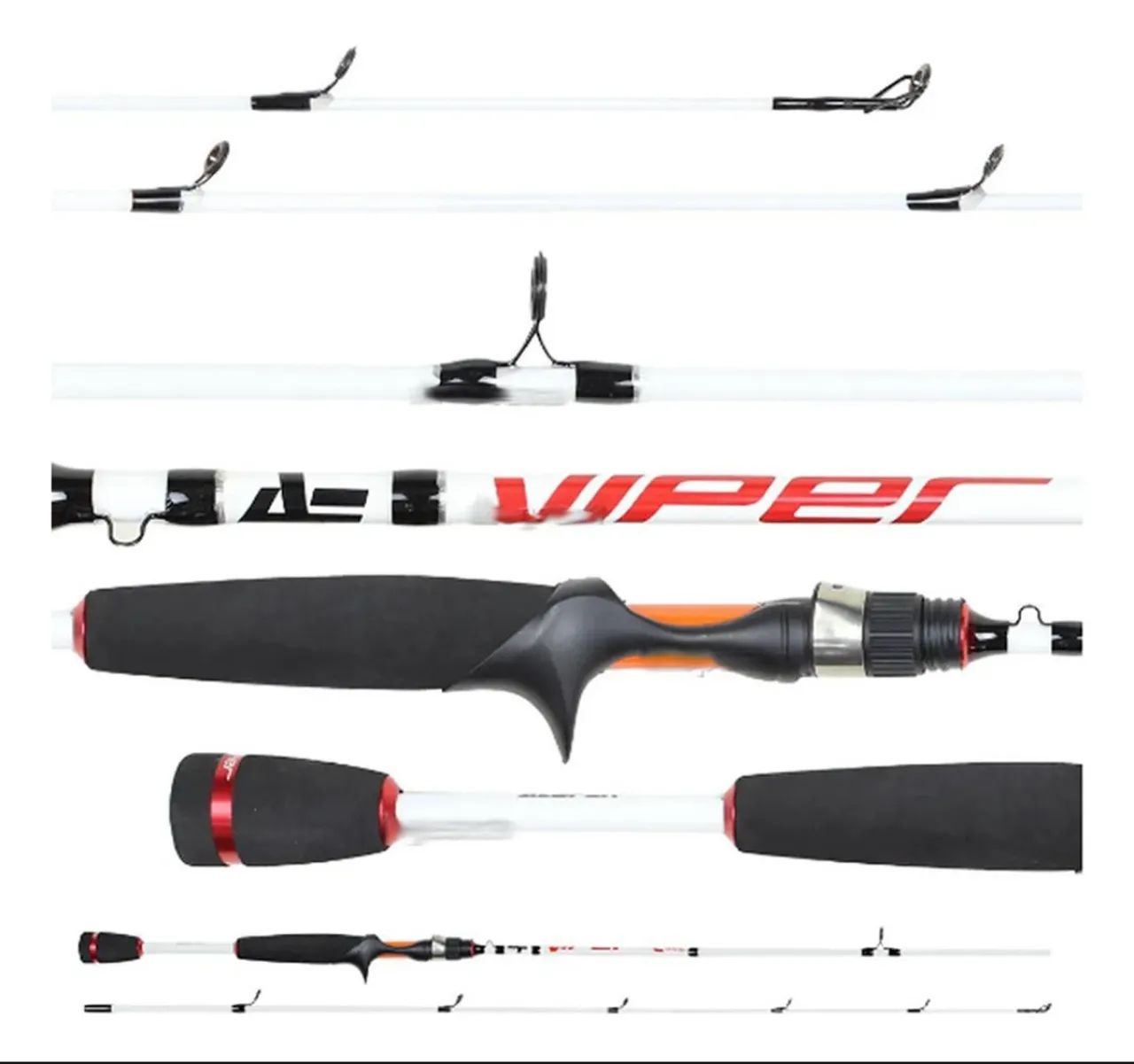 Vara Para Carretilha Albatroz Viper 5'6 1,68m 6-14lbs - 2 P - Foto 2