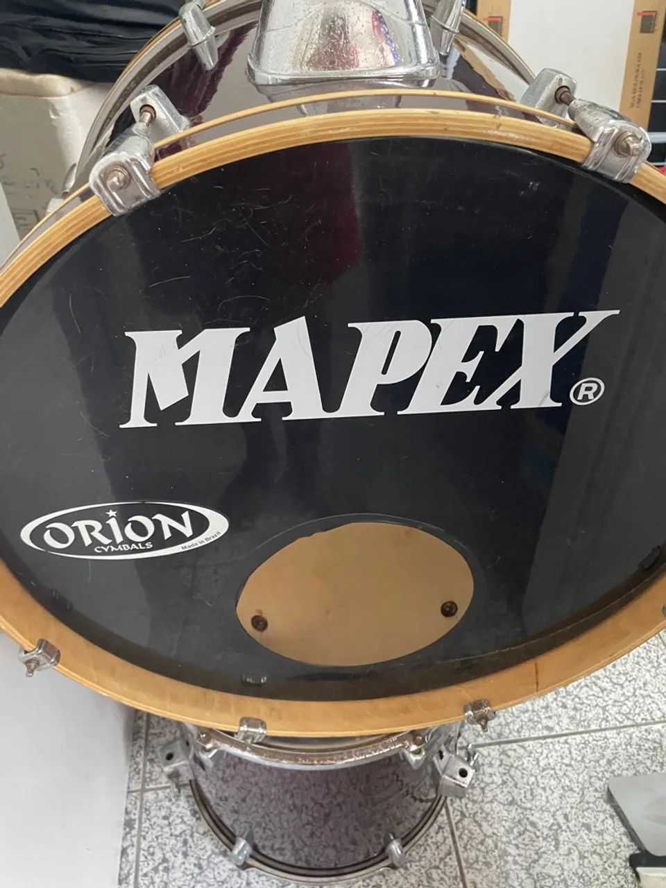 Bateria Mapex tambores e holder  - Foto 5