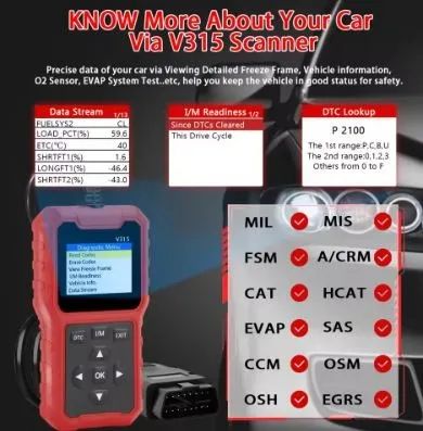 Scanner OBD2  ferramenta avançada de diagnóstico leitor de código suporte COD-AP200   - Foto 5