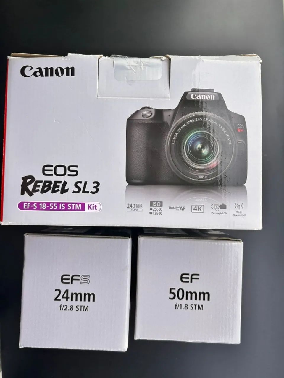 Kit Câmera Canon EOS Rebel SL3 + 3 Lentes e Baterias - Foto 2