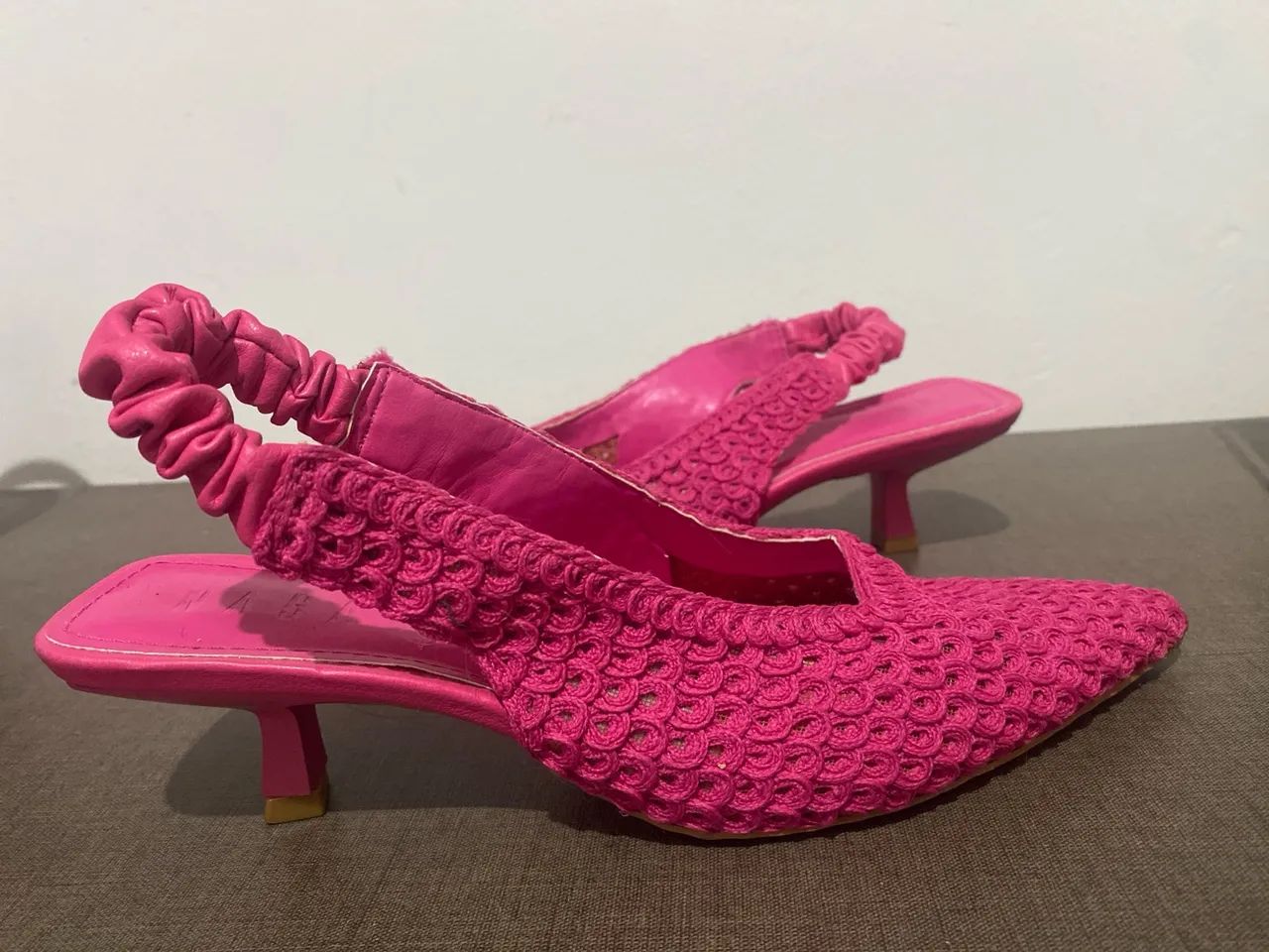 Sandália Slingback Rosa
