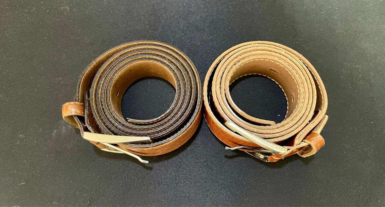 2 Cintos de Couro Marrom - Foto 2