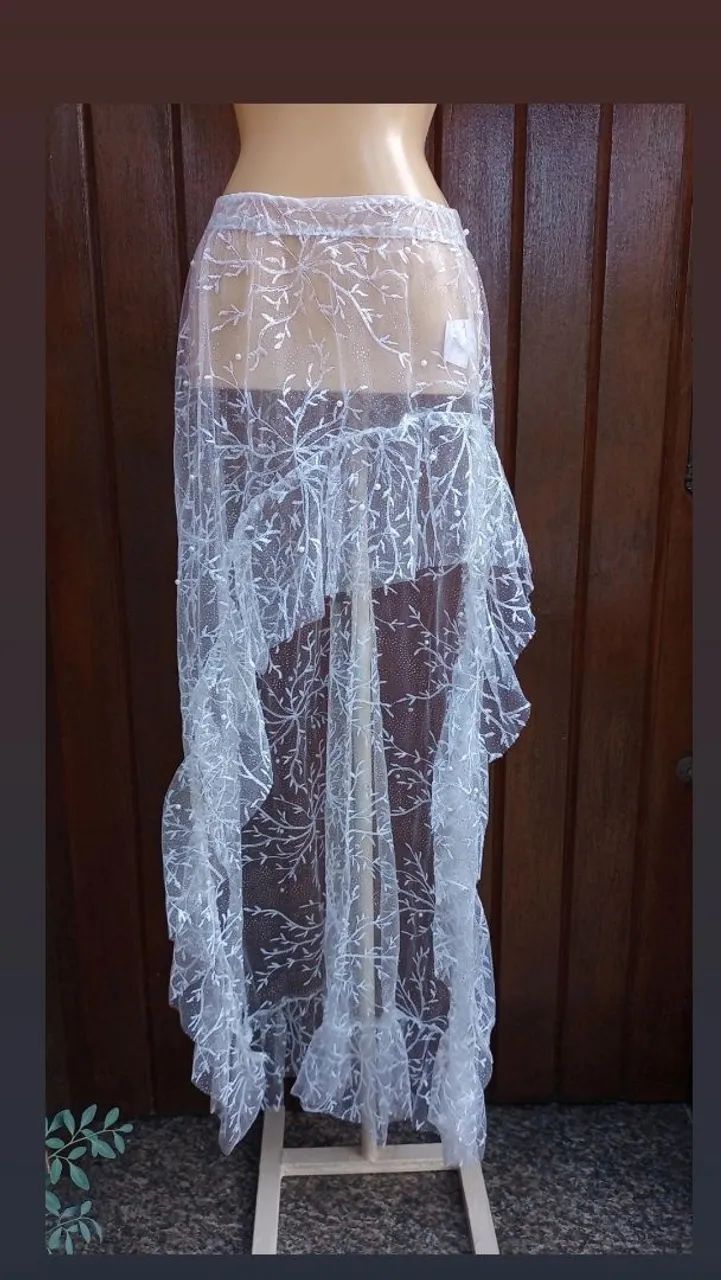 Saida de Praia tule brilhos  - Foto 4