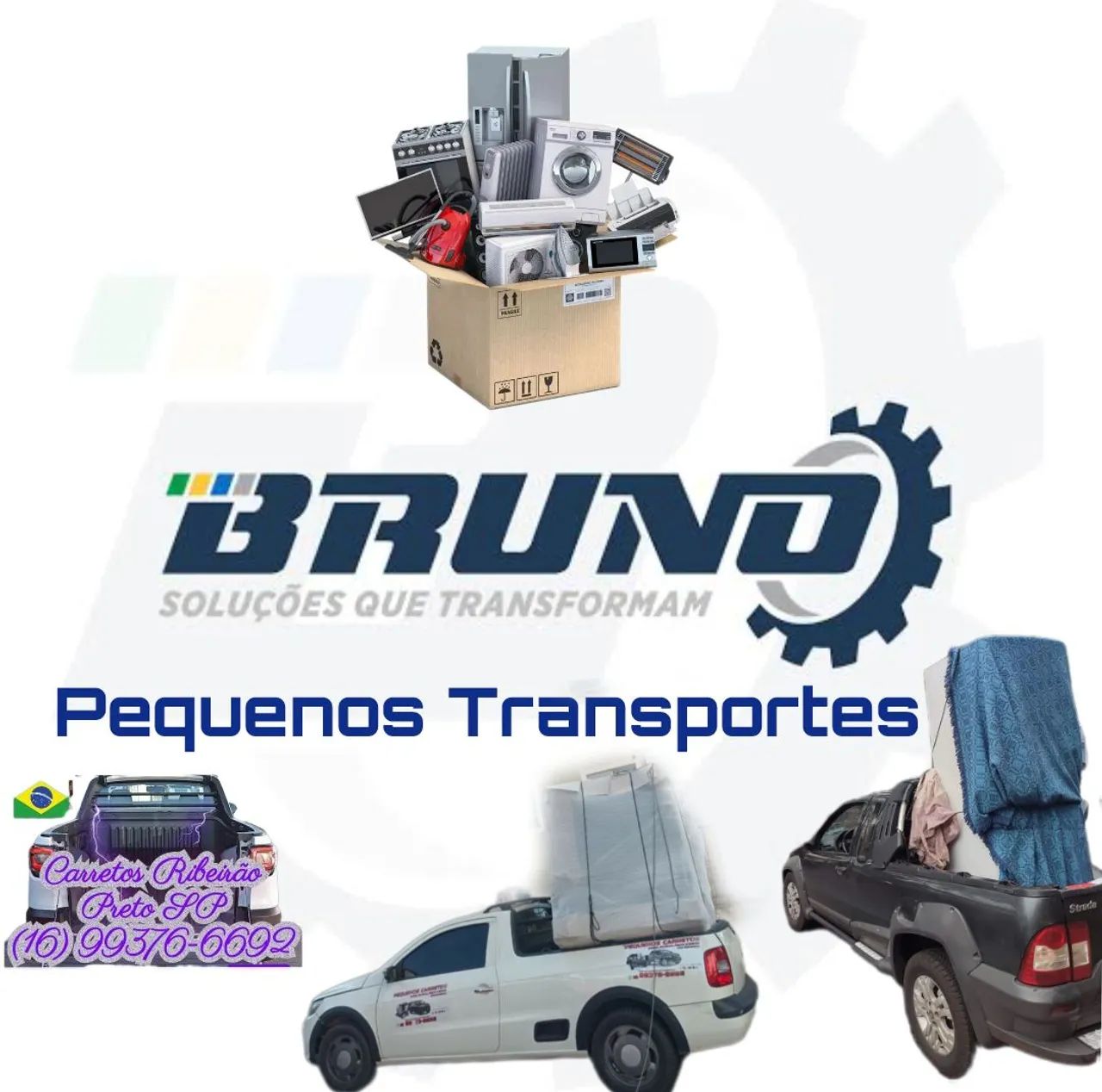 Faço Pequenos transportes Carretos Mudanças - Foto 2