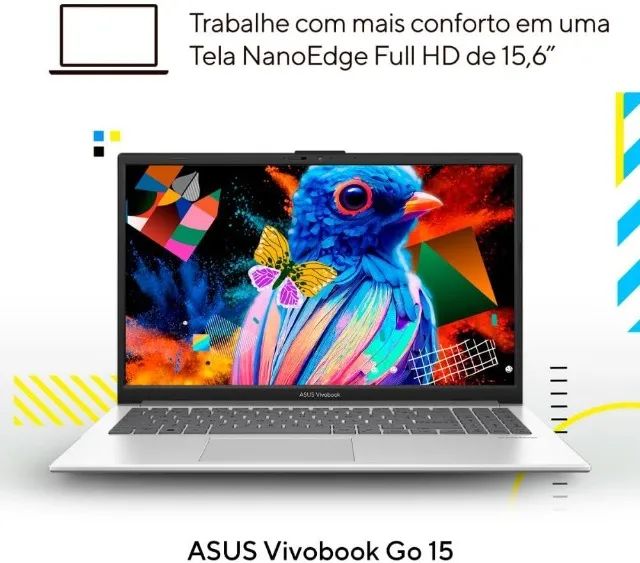 Notebook ASUS Vivobook Go E1504GA *Intel Core i3* N305 4GB Ram 256GB SSD Linux KeepOS Tela - Foto 4
