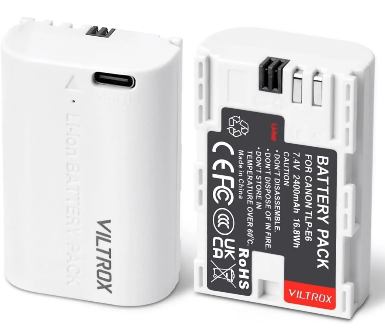 BATERIA VILTROX LP-E6 PACK COM 2 UNIDADES LACRADAS