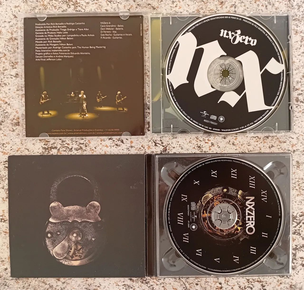 CDs Nx Zero - Nx Zero (2006) e Sete Chaves (2009) - CDs, DVDs etc