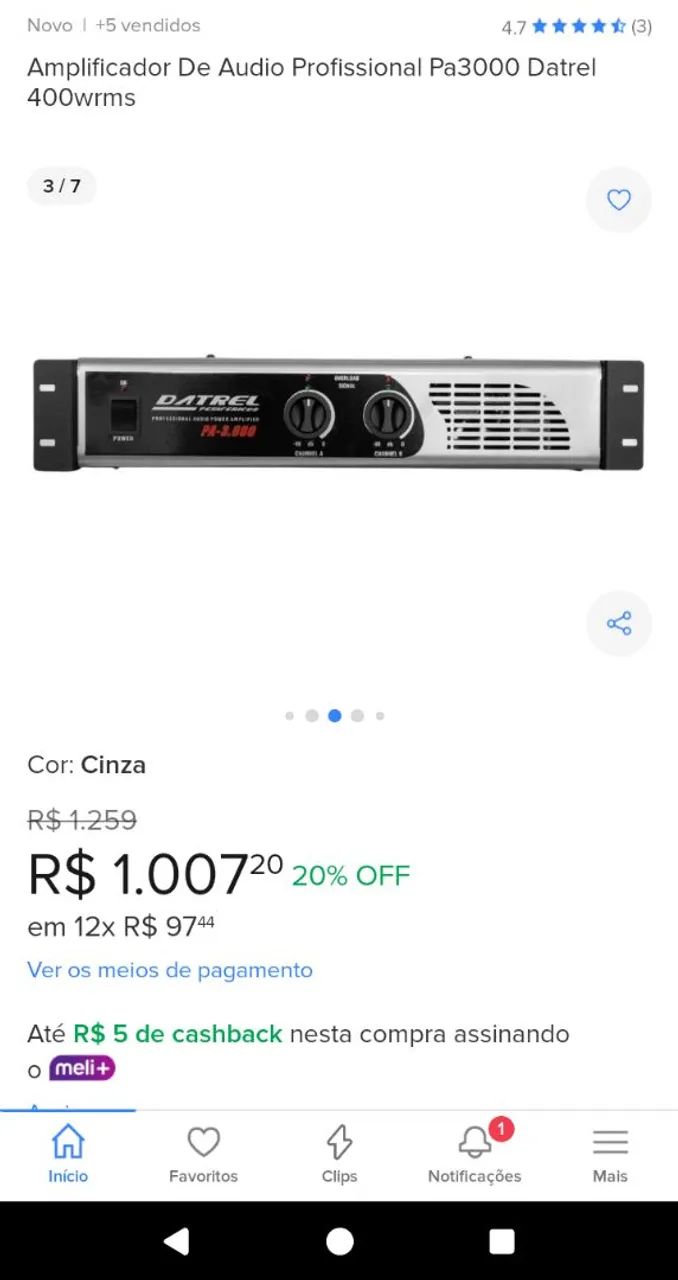  Som Completo Rack - Amplificadores e Equalizador - Foto 3