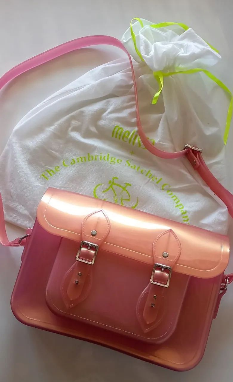 Bolsa Melissa Cambridge Satchel Rosa - Foto 2